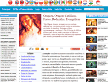 Tablet Screenshot of oracao.info